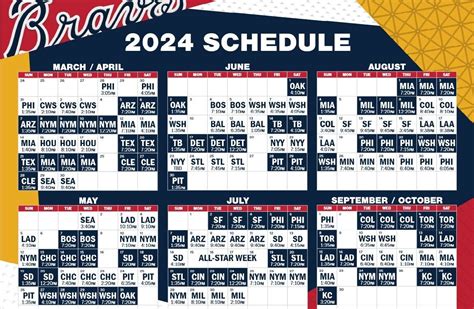 Braves 2024 Home Schedule - Nelle Marieann