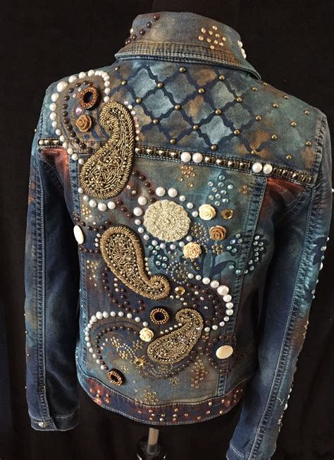 Up cycled denim jacket. Hand painted | Одежда, Джинсовый стиль, Стиль