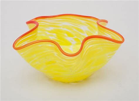 Sold Price: DALE CHIHULY GLASS BOWL - June 5, 0115 6:00 PM EDT