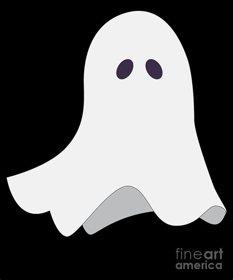 Funny Ghost Scary Creepy Spooky Halloween Digital Art by TeeQueen2603