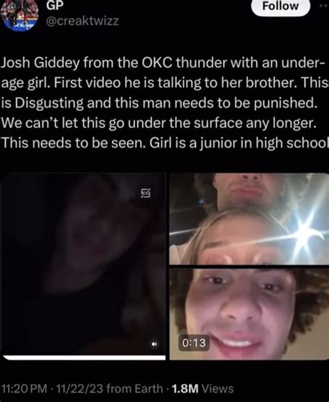 Josh Giddey Allegations original tweet | Josh Giddey Dating Minor Liv Cook Allegations | Know ...