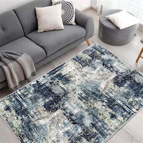 Vamcheer Machine Washable Rugs for Living Room - Modern Soft Faux ...