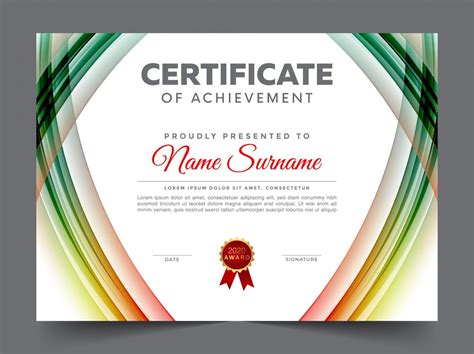 Simple Certificate Design Template – GraphicsFamily