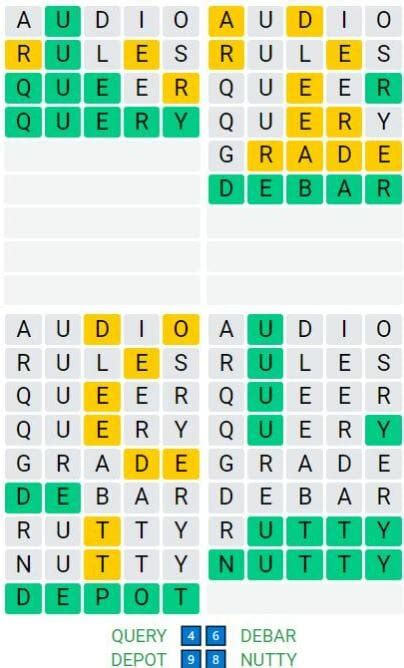 Today’s Quordle Puzzle 36 Answer – March 1st 2022 4 Daily Words ...