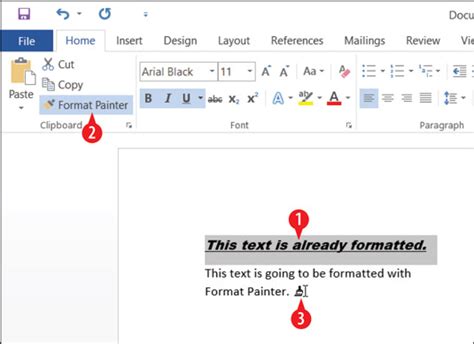 How to Copy Formatting with the Format Painter in Word 2016 - dummies