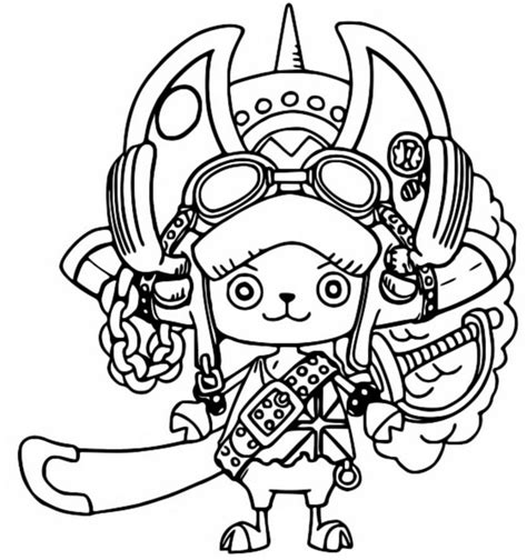 Coloring page One Piece Red : Chopper 3