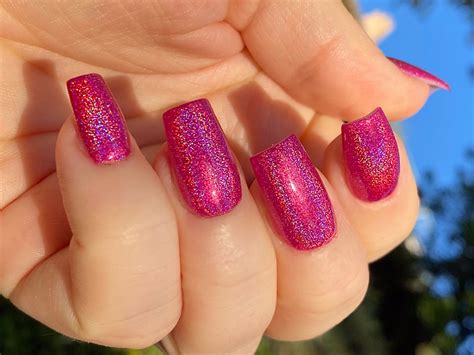 Fuchsia Berry - Holographic: Berry Pink Hot Pink Holographic Rainbow ...