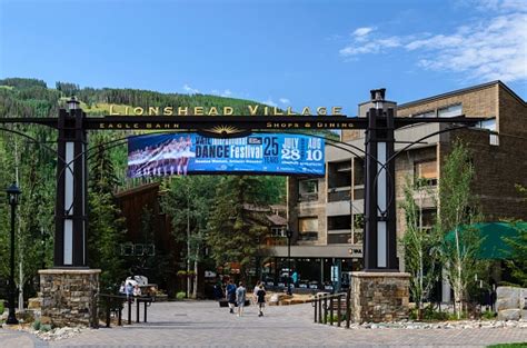 Lionshead Village Vail Colorado In Summer Stock Photo - Download Image Now - iStock