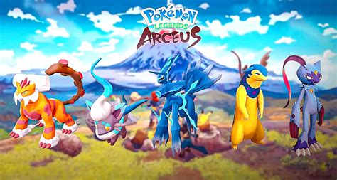 Pokémon Legends: Arceus - Choice of starter Pokémon and their ...