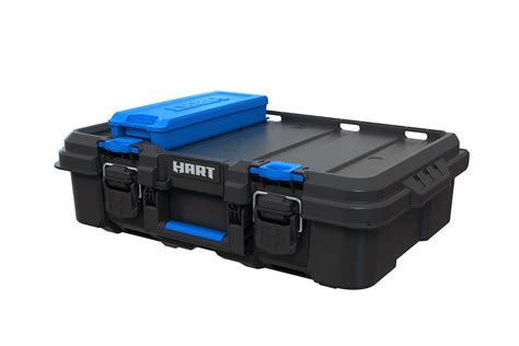 Buy HART Stack System Tool Box with Small Blue Organizer & Dividers ...