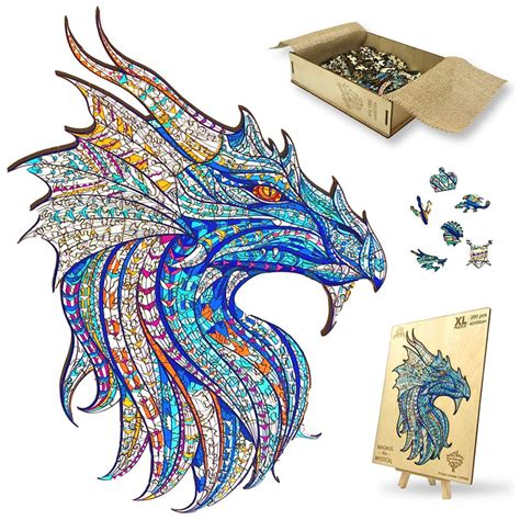 Wooden 280 Piece XL Dragon Jigsaw Puzzle - Everything Dragon