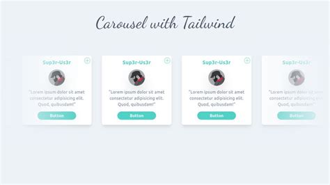 Responsive Carousel with Tailwindcss