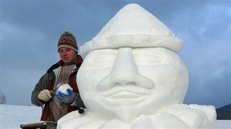 Photos: Beautiful snow sculptures made locally