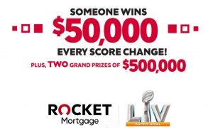 Rocket Mortgage Super Bowl Squares 2021 Sweepstakes