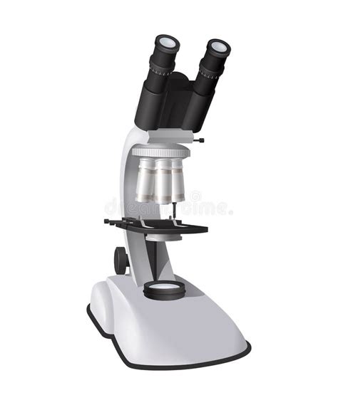 Realistic Microscope Illustration Stock Vector - Illustration of ...