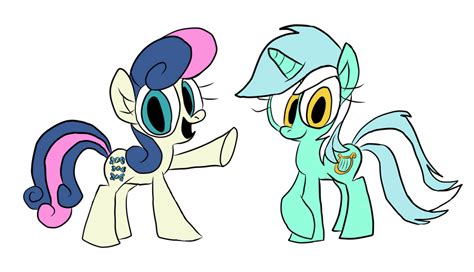 Bon-Bon and Lyra by WaggonerCartoons on DeviantArt