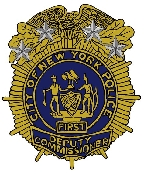 NYPD Badge 10 First Deputy Commissioner by historymaker1986 on DeviantArt