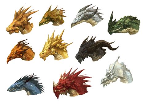 Dragon Heads by nJoo on DeviantArt