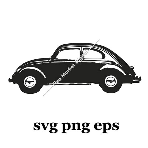 Vintage VW Volkswagen Beetle Car SVG PNG Eps - Etsy