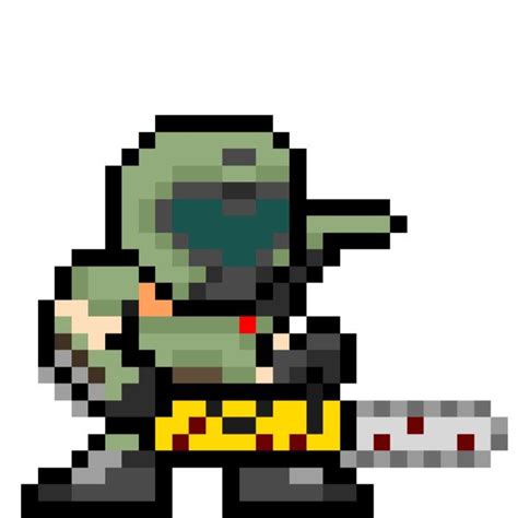 Doom Slayer (Chainsaw) | Ilustração de mangás, Ilustração, Figurinhas