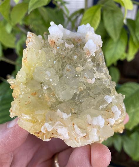 Yellow Quartz Cluster with Dolomite | Etsy