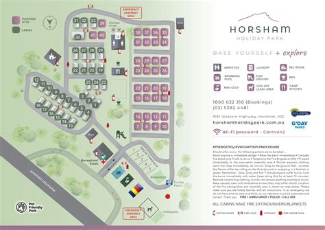 Horsham Holiday Park - Park Map - Horsham Holiday Park