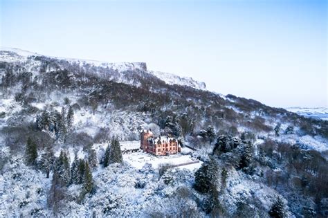 Belfast Castle in the March snow : r/northernireland