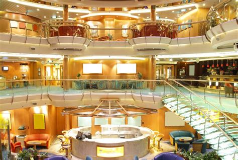 Luxury Cruise Ship Interior Editorial Image - Image of floor, levels ...