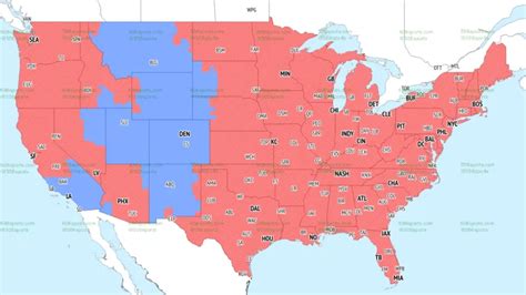 NFL Week 17 coverage map: Full TV schedule for CBS, Fox regional ...