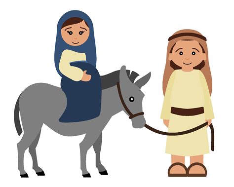 Bethlehem clipart mary joseph donkey, Bethlehem mary joseph donkey Transparent FREE for download ...