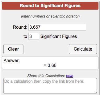 Rounding Significant Figures Calculator