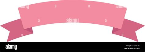 pink ribbon banner decoration ornament Stock Vector Image & Art - Alamy