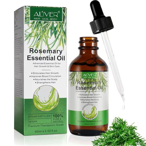 Buy Rosemary Oil for Hair Growth (2.02 fl oz), Rosemary Essential Oils ...