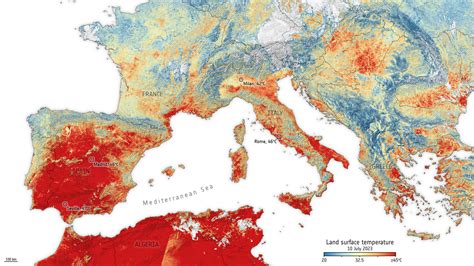 ESA - Europe braces for sweltering July