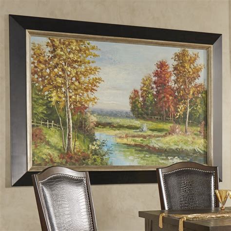 Darby Home Co Country Creek Landscape Framed Painting Print on Canvas | Wayfair.ca