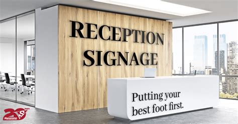 Reception signage. Your best foot first. Signarama.