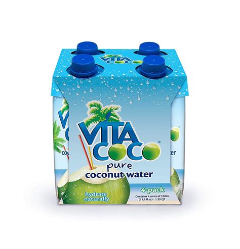 Vita Coco Pure Coconut Water, 11.1 Fl. Oz., 4 Count - Walmart.com