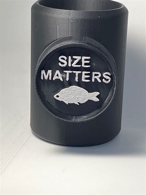 Fishing koozie Size Matters by Dream | Download free STL model ...