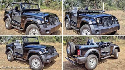 Mahindra Thar Modified Open Top - Inspired By Willys Jeep