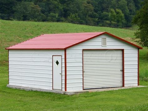 18x21 Boxed-Eave Roof Single Car Garage | Buy Metal Buildings Online - Free Installation and ...