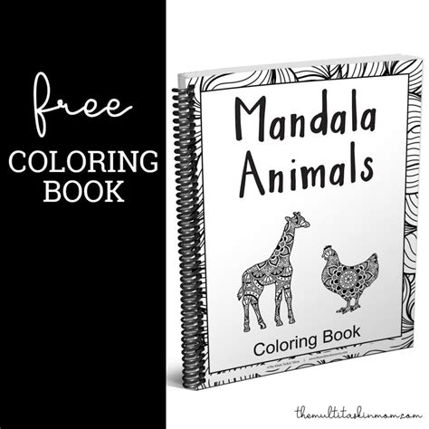 FREE Animal Mandala Coloring Book | Free Homeschool Deals