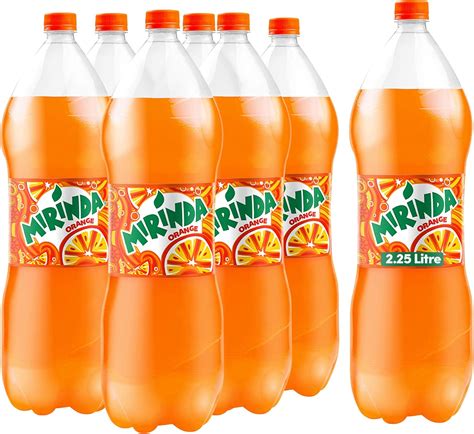 Mirinda Orange, Carbonated Soft Drink, Plastic Bottle, 2.25 Litre x 6: Buy Online at Best Price ...