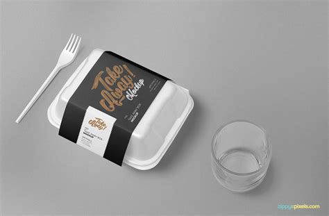 Free Disposable Food Packaging Mockup | ZippyPixels