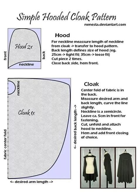 How to make a cloak | A Witch's Magical Tools | Pinterest | Cloaks and ...