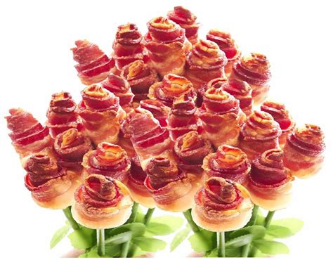 Extreme Bacon Roses - Three Dozen - Bacon Bouquets Long Stem Bacon Rose ...