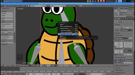 2D Animation In Blender Tutorials- basic 2d bone rigging - YouTube