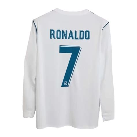 Real Madrid Jersey RONALDO #7 Custom Home Soccer Jersey 2017/18