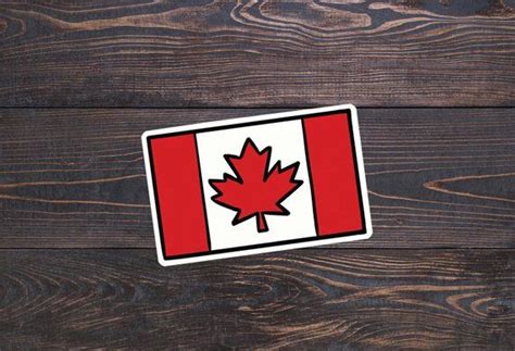 Canadian Flag Stickers - Canada Sticker, Canada Day, Canada Decal, Canadian Flag Decal, Maple ...