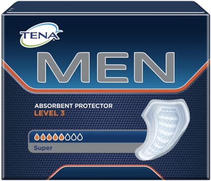 TENA Men Absorbent Protector Level 3 – incontinence pad for comfort and super leakage security