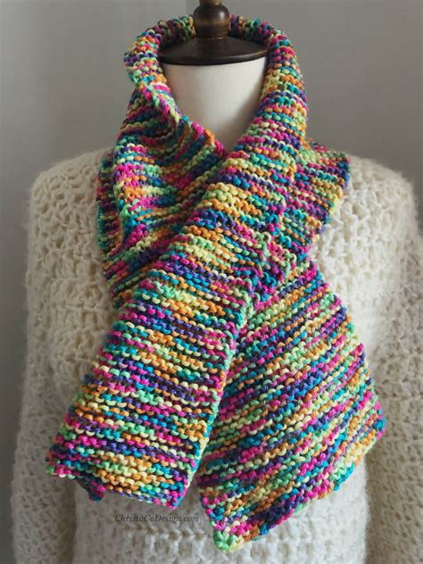 Easy Knit Scarf Pattern Knitting Pattern Scarf Beginner | Etsy